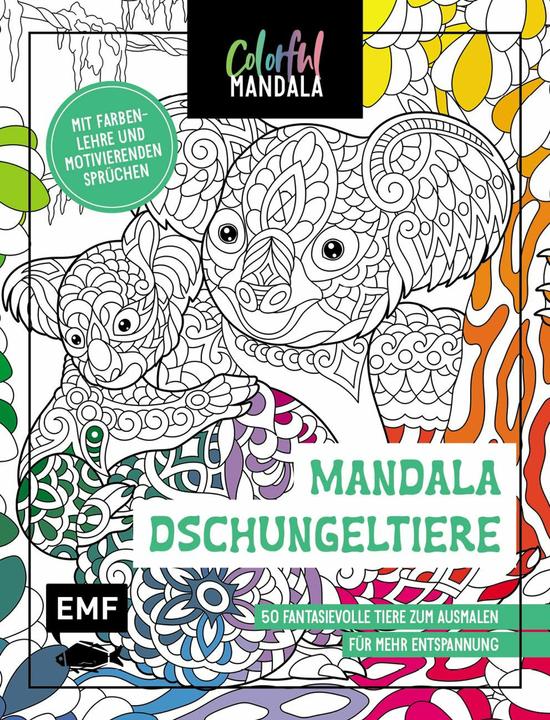 Actual product image Colorful Mandala - Mandala - Jungle animals