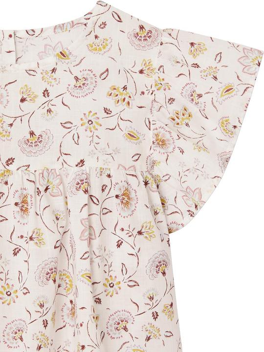 Actual product image Vertbaudet Girls' set: floral blouse & muslin shorts (158)