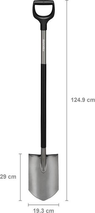Immagine prodotto Magni Vanga ergonomica da giardiniere Fiskars a punta lunga 125 cm, manico a D