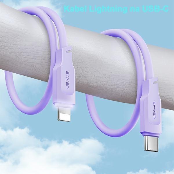 Produktbild Usams Ladekabel Typ-C zu Lightning PD - Schwarz (1.20 m, USB 3.0)