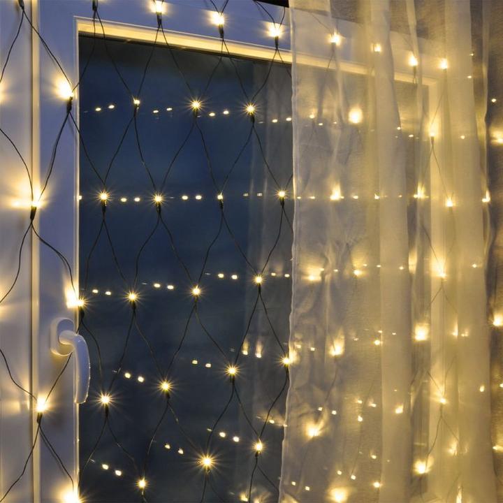 Produktbild Hermex Lichternetz Lichtvorhang Lichterkette Lichtgirlande Weihnachten LED (3.20 m)