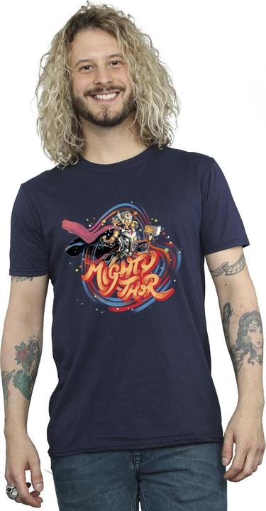 Actual product image Mens Thor Love And Thunder Mighty Thor Swirl T-Shirt (5XL)