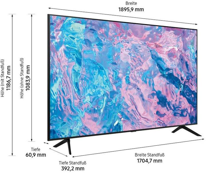 Produktbild Samsung UE85CU7170 (85", CU7170, LED, 4K, 2023)