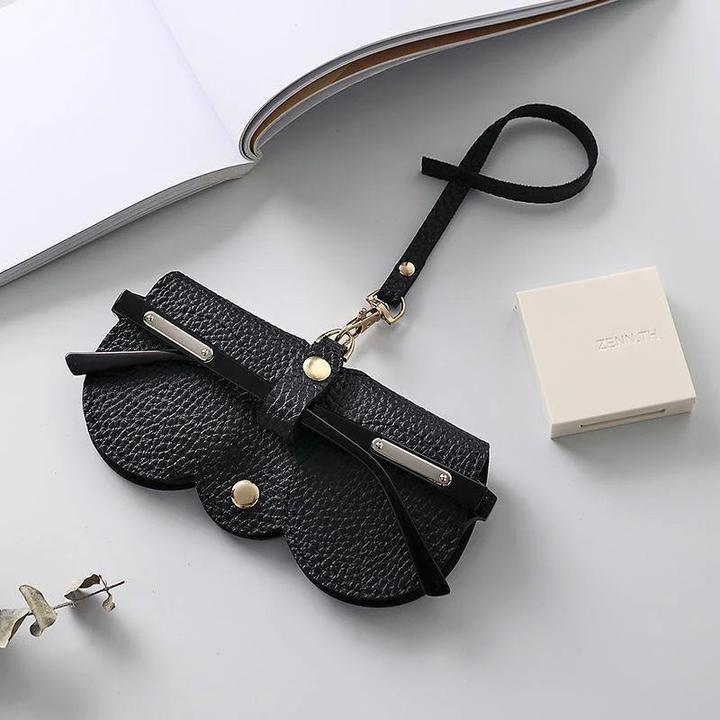 Only-Bags.Store Geprägte Brillenhülle Niedliche hängende PU Leder Sonnenbrillen Lesebrillen Aufbewahrungstasche