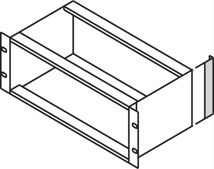 Actual product image Schroff Corner profiles for EMC gasket (textile) - ECKPROFIL 4HE 2STK