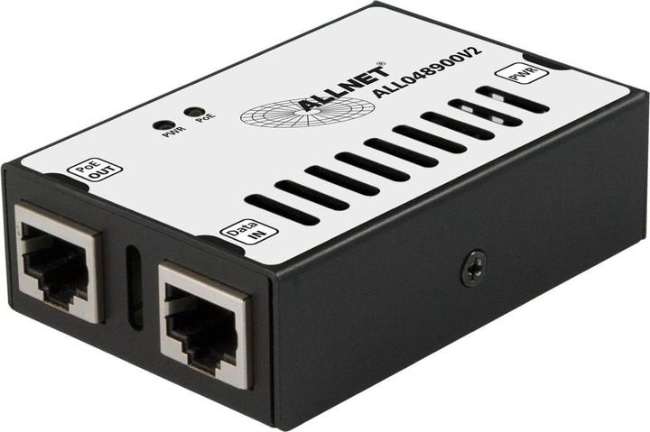 Actual product image Allnet PoE Injector Industrial MultiGigabit - PoE BT with Power Booster (15.4W/30W/90W) - DIN - ALLN (802.3af (PoE), 802.3bt (PoE++), 802.3at (PoE+), 90 W)