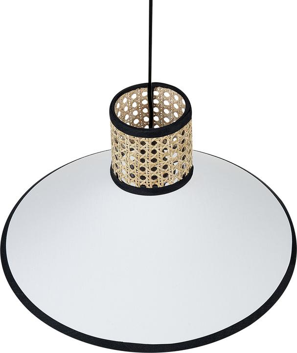 Productafbeelding Beliani Hanglamp wit / naturel kegelvorm MANTUA (E27)