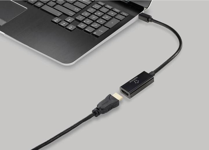 Produktbild Renkforce Mini-DisplayPort Adapterkabel HDMI-A Buchse 0.55 m Schwarz RF-5947252 (0.16 m, HDMI)
