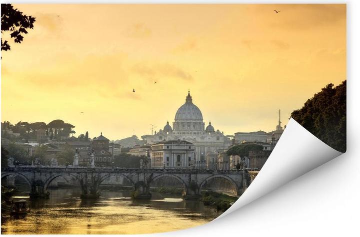 Actual product image Trenddeko Bridge of Angels with St. Peter's Basilica (45 x 30 cm)