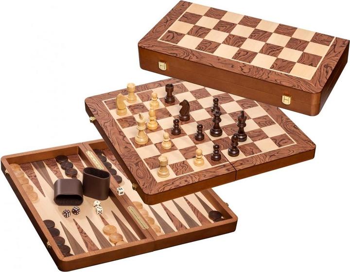 Produktbild Philos Schach-Backgammon-Dame-Set