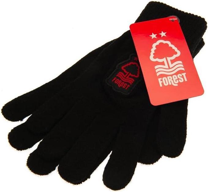 Image du produit Nottingham Forest Fc Gants à crête tricotés pour enfants et adolescents (Taille unique)