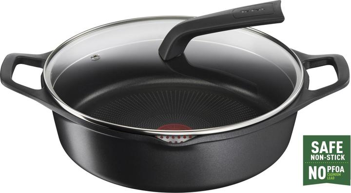 Immagine prodotto Tefal Robusto - Braadpan - 28 cm + deksel (28 cm, Padella per friggere, Alluminio)