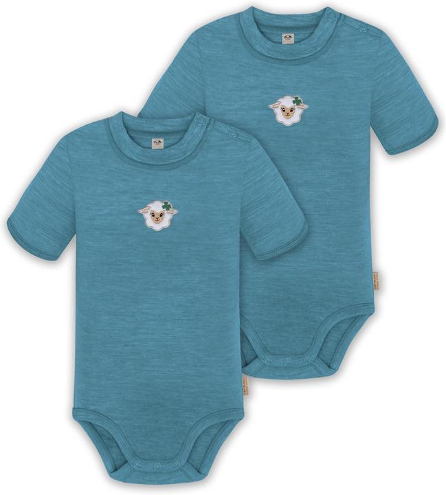 Normani 2er Set Baby Merino Kurzarmbody „Tihoi" - 9309