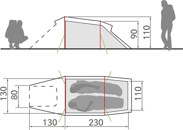 Image du produit Vaude Arco (Tente tunnel, 2.98 kg, 2 personnes)