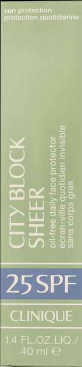 Actual product image Clinique Super City Block (Sun cream face, SPF 25, 40 ml, 62 g)