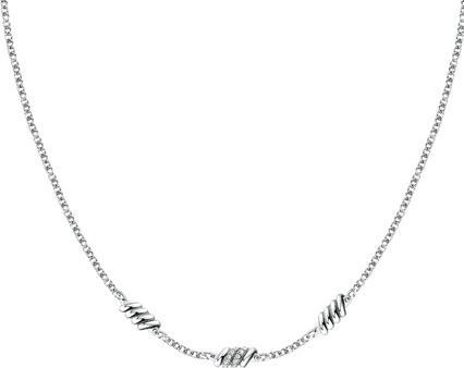 Actual product image Morellato Charming Steel Necklace with Torchon Crystals SAWZ03