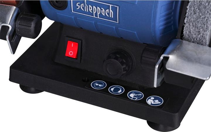 Image du produit Scheppach Ponceuse double avec arbre flexible HG35 (Meuleuse d'établi, 120 W)