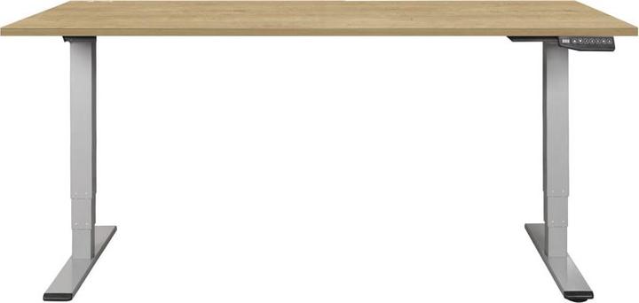 Immagine prodotto Contini höhenverstellbarer Bürotisch 180 x 80 cm Eichedekor / Gestell dunkelgrau (180 x 80 cm)