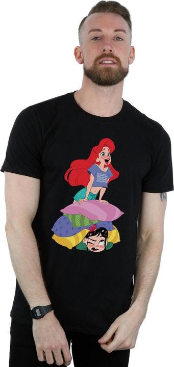 Actual product image Disney Mens Wreck It Ralph Ariel And Vanellope T-Shirt (4XL)