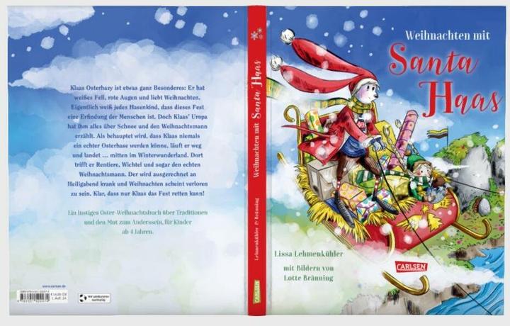 Actual product image Christmas with Santa Haas (Lissa Lehmenkühler, Lotte Bräuning, German)