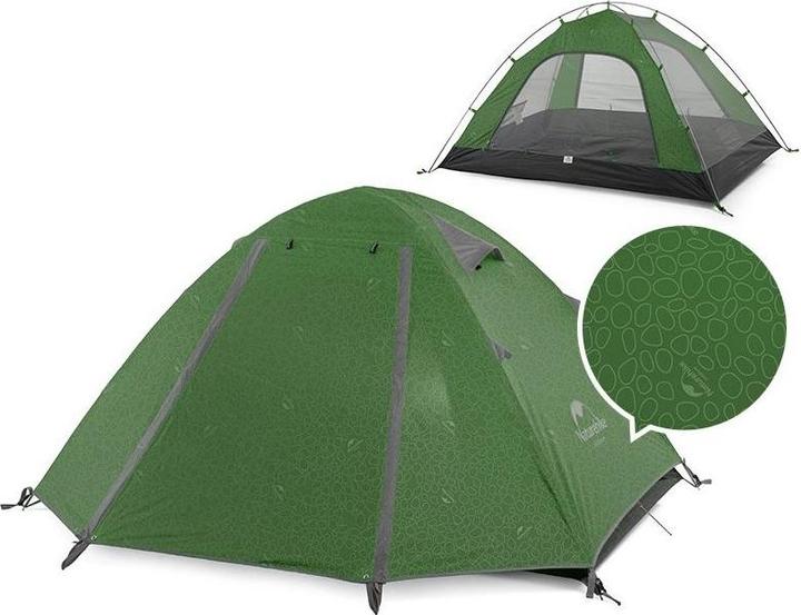 Immagine prodotto Naturehike Namiot Serie P 3 UV NH18Z033-P-Verde bosco (2.30 kg, 3 persone)