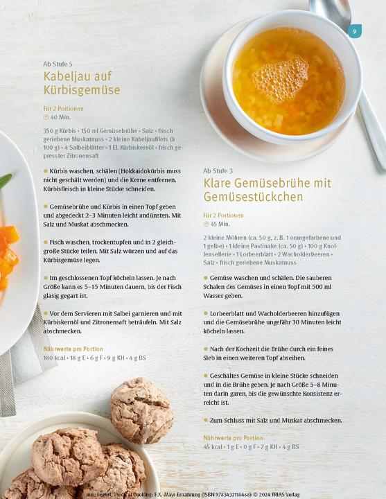 Actual product image Medical Cooking: F.X. Mayr-Ernährung (German, Sepp Fegerl, Philipp Buttinger, 2024)
