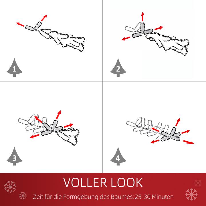 Produktbild Homcom Künstlicher Weihnachtsbaum (180 cm)