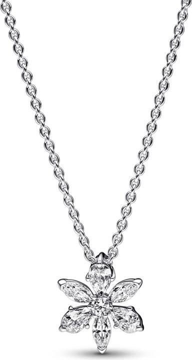 Pandora Sparkling Herbarium Cluster Halskette (Sterling Silber 925, 45 cm)