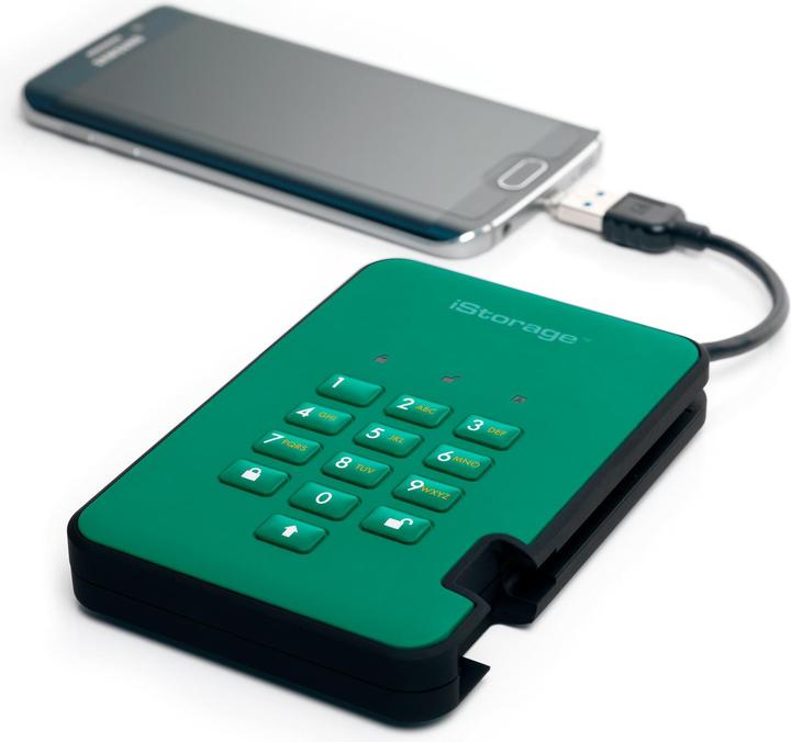 Immagine prodotto iStorage diskAshur² - Disco rigido - crittografato - 5 TB - esterno (portatile) (5 TB)
