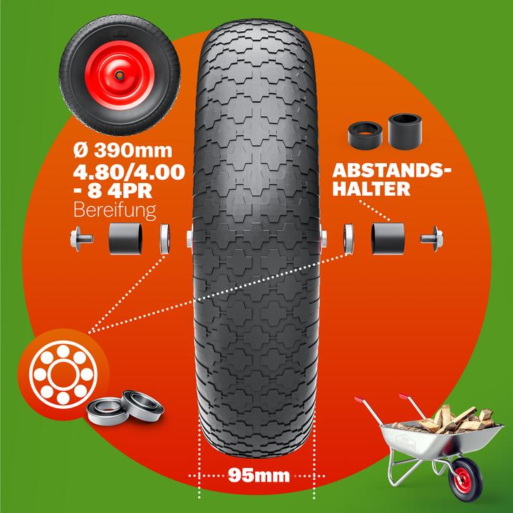 Image du produit Gardebruk Roue de brouette en PU