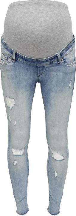 Only Maternity Mama OLMBlush Life Mid Raw Ankle Skinny Fit Jeans (32)