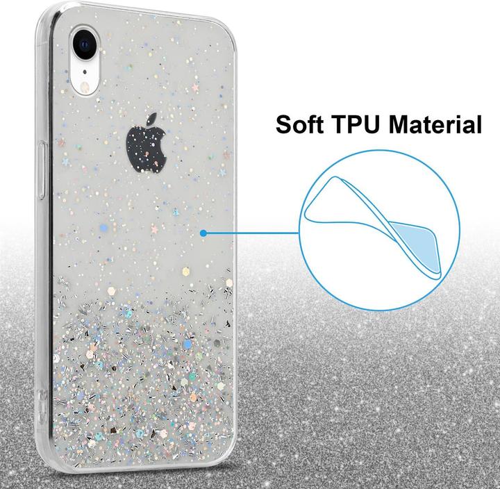 Actual product image Cadorabo TPU cover sparkling glitter (Apple iPhone XR)