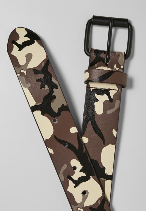 Actual product image Urban Classics Synthetic Leather Camo Belt - 16373 (L)