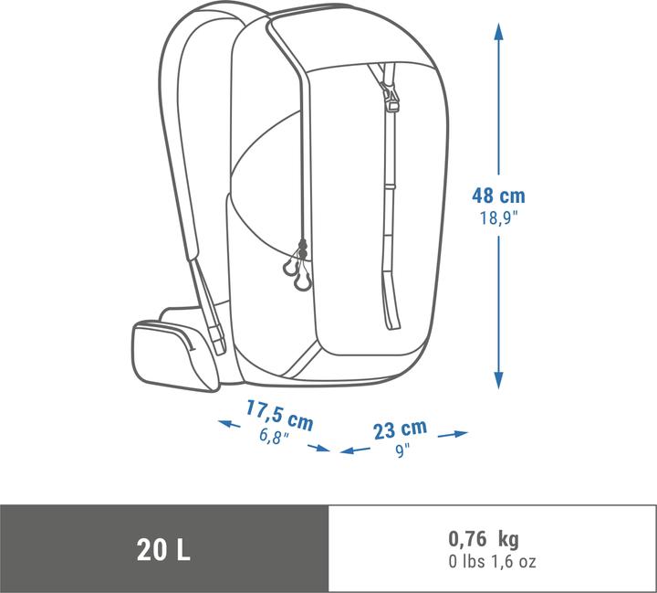 Actual product image Quechua MH100 (20 l)