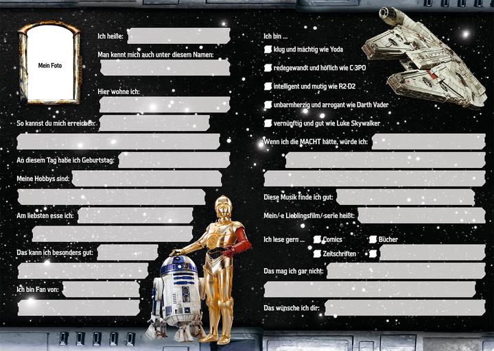 Immagine prodotto Panini Star Wars Freundebuch: Meine Freunde (Tedesco, 2017)