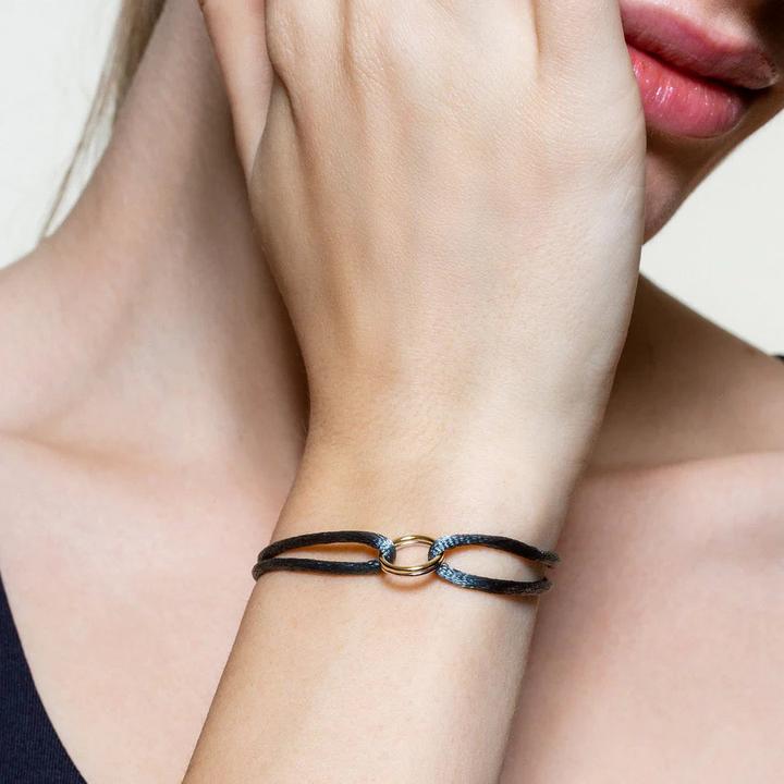 Immagine prodotto Xenox Bracciale Twin Ties (20 cm, Nylon, Argento 925)