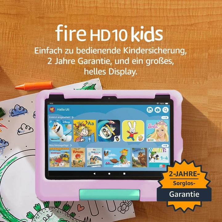 Image du produit Amazon Fire HD 10 Kids (WLAN uniquement, 10.10", 32 Go, Pink)