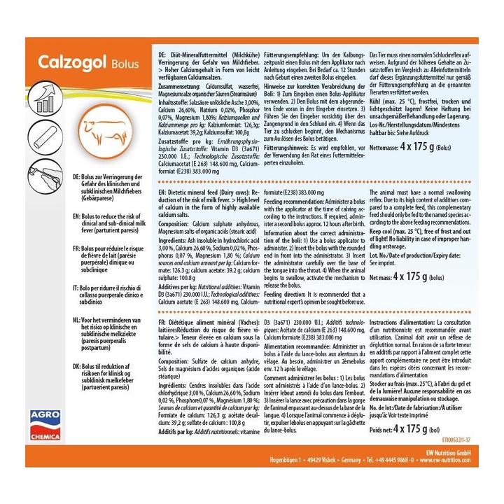 Image du produit Magni Kerbl Calzogol Bolus, Bolus de calcium 4 bolus/paquet