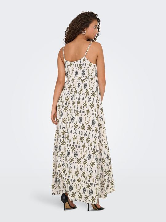 Image du produit Only Normal geschnitten Kleiner Stehkragen mit Knopfleiste Verstellbare Träger Langes Kleid Kleid (S)