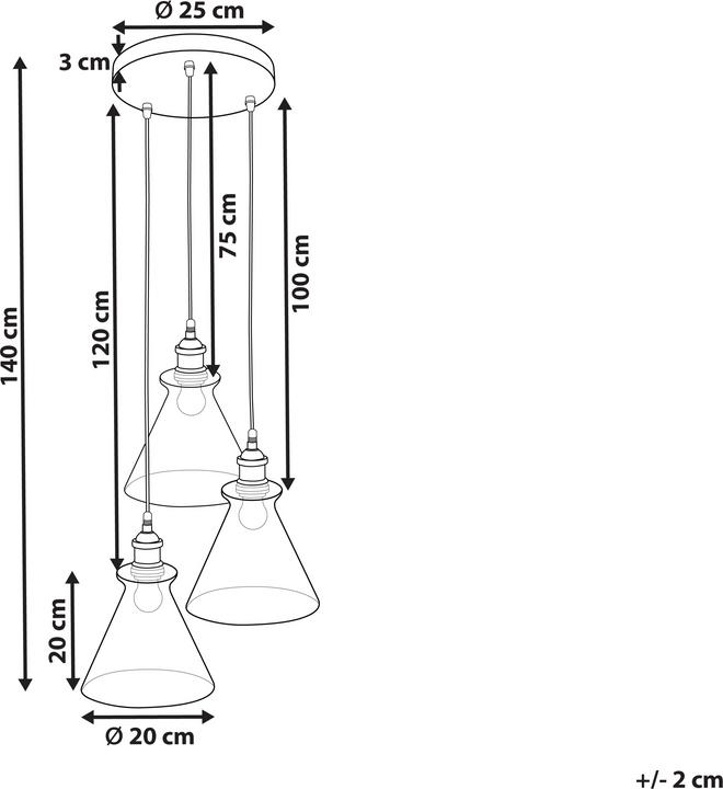 Actual product image Beliani Bergantes (E27)