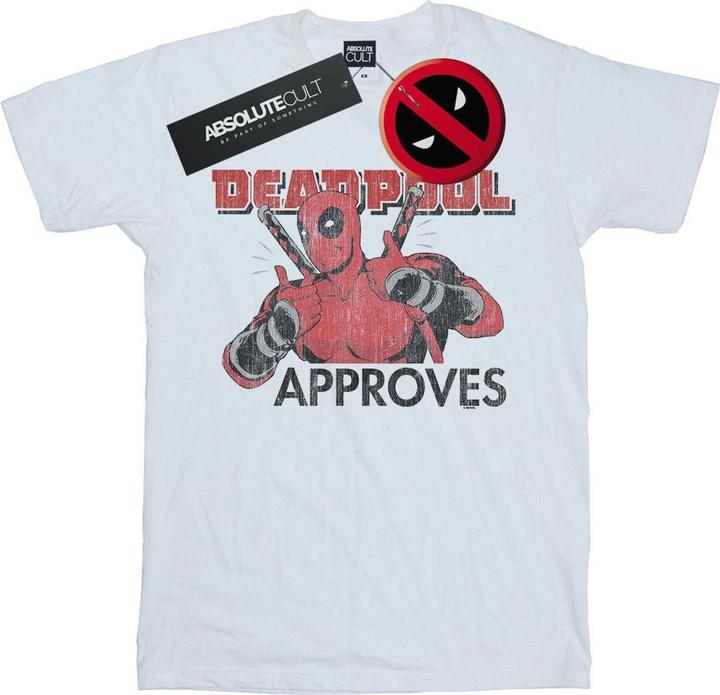 Actual product image Mens Deadpool Approves T-Shirt (L)