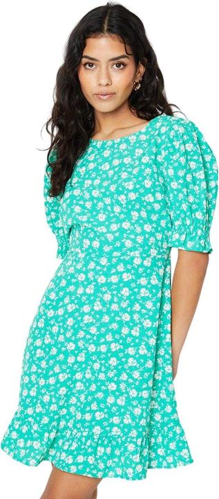 Actual product image Dorothy Perkins Womens/Ladies Floral Frill Hem Petite Mini Dress (38 D)