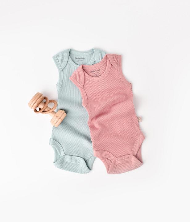 BabyCosy Body. ärmellos. 2 Pack