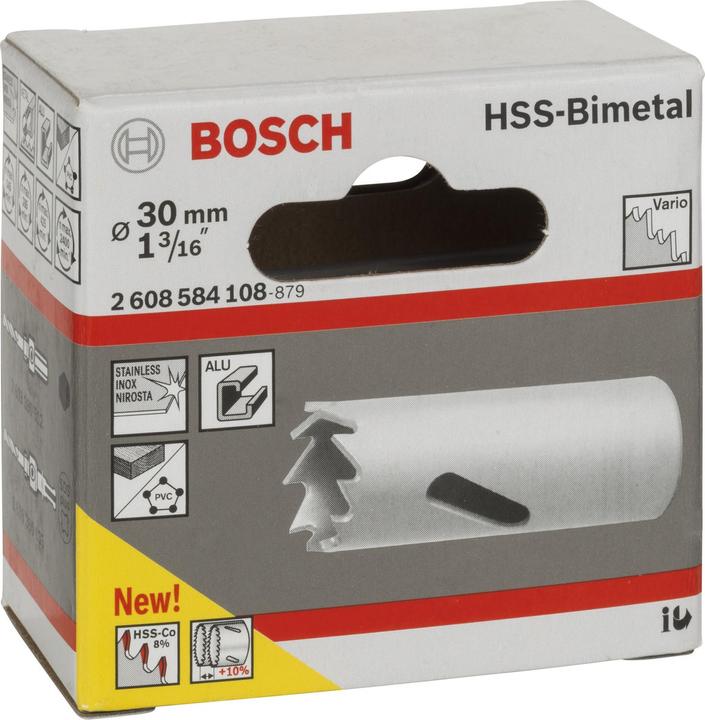 Actual product image Bosch Professional Zubehör Hole saw HSS bimetal for standard adapter, 30 mm, 1 3/16-inch (30 mm)