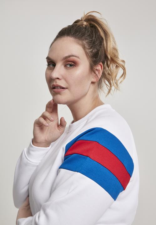 Produktbild Urban Classics Ladies Sleeve Stripe Crew (XXL)