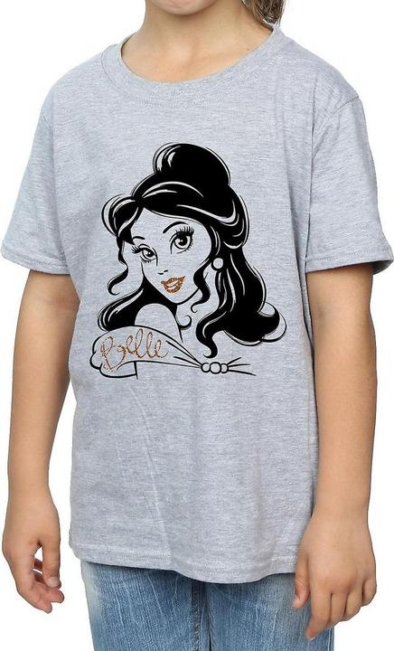Actual product image Beauty And The Beast Girls Belle Sparkle T-Shirt (140, 146)