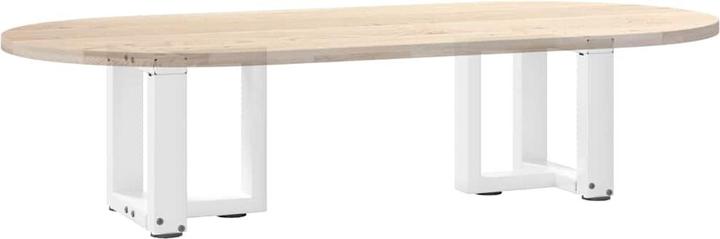 Produktbild VidaXL Couchtischbeine T-Form 2 Stk. Weiss 30x25x(30-31) cm Stahl Tischbein