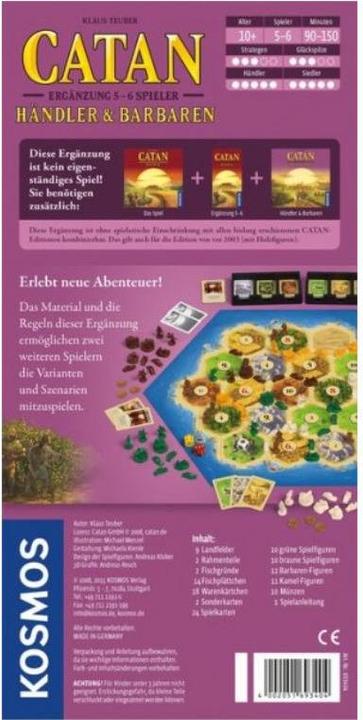Actual product image Kosmos Catan Supplement 5- Traders & Barbarians (German)