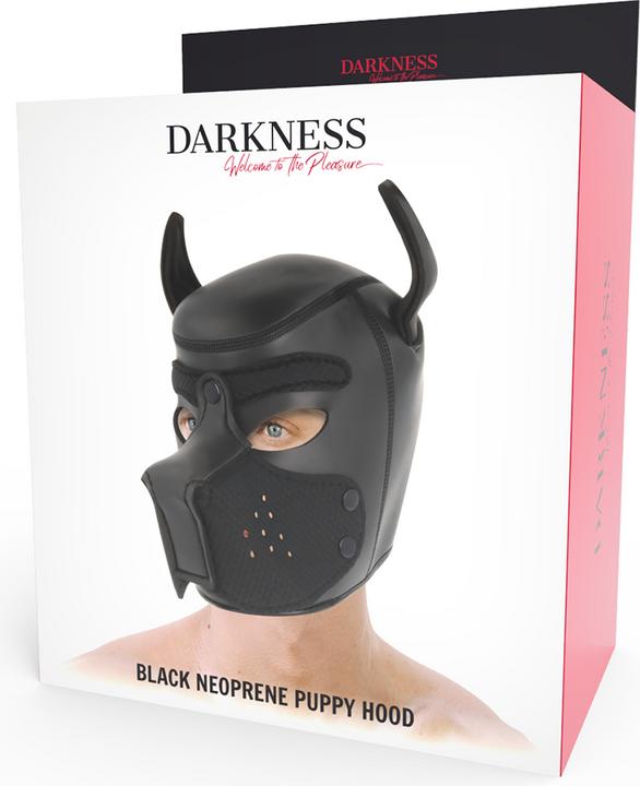 Actual product image Darkness Dog mask "Puppy Hood" with removable muzzle