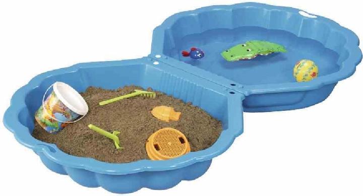 ProGarden Conchiglia di sabbia, plastica solida blu, 2 pezzi